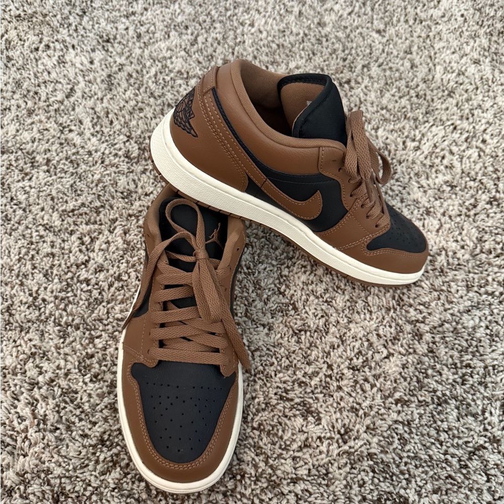 Nike Brown and Black Sneakers with Skateboarding Silhouette